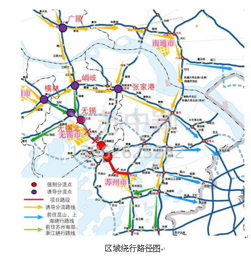 一、區(qū)域繞行分流  對(duì)于往上海、浙江方向的汽車(chē)，可在橫林樞紐、無(wú)錫北樞紐、峭岐樞紐、無(wú)錫樞紐、張家港、廣陵樞紐等6個(gè)樞紐繞行G4221滬武高速、G40滬陜高速、S48錫宜高速、S19通錫高速等。